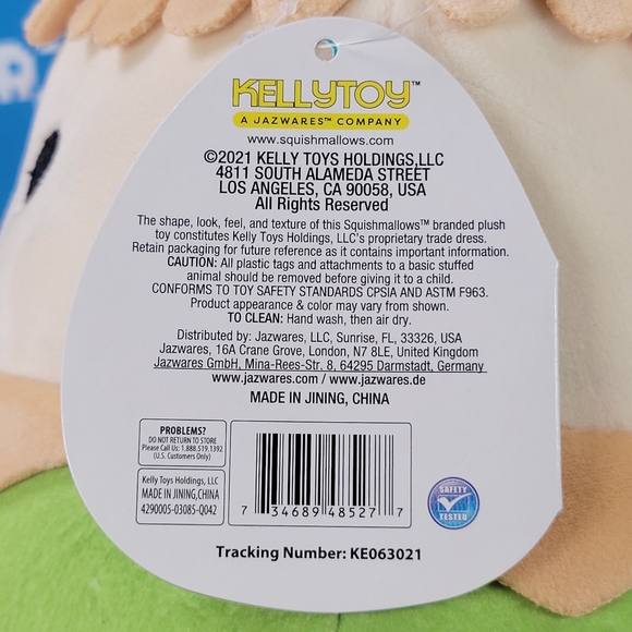 Squishmallow Samuel the Scarecrow 8" UltraSoft Harvest Squad Toy Plush NWT - Picture 6 of 6